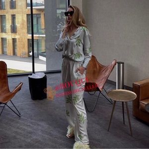 BLOGGERS FAV ZARA LEAF BEADED EMBROIDERED PANTS